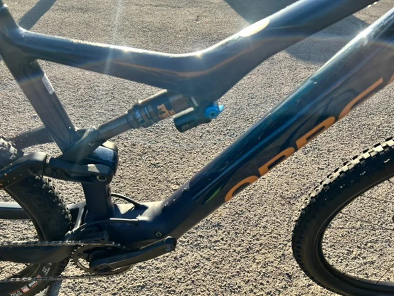 EX DEMO Orbea Rise M10 XL Electric Bike 2021 Coal Blue/Red Gold-4